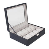 10 Slot Watch Display Box Case Jewelry Storage Organizer