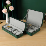 10 Slots Watch Zipper Travel Box Leather Display Case Organizer