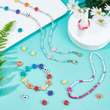 10 Colorful Polymer Clay Beads Strands 6mm Flat Round Heishi for DIY Jewelry