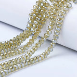 10 Strand Electroplate Faceted Glass Beads 4mm 6mm 8mm DIY Jewelry Making
