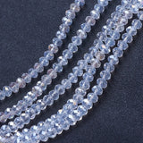 10 Strand Electroplate Faceted Glass Beads 4mm 6mm 8mm DIY Jewelry Making