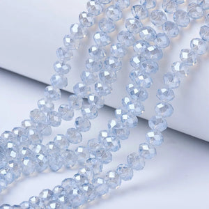 10 Strand Electroplate Glass Beads Jade Beads for DIY Jewelry Making 4/6/8mm