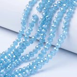 10 Strand Electroplate Glass Beads Jade Beads for DIY Jewelry Making 4/6/8mm