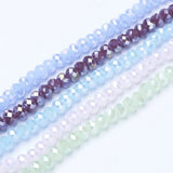 10 Strand Electroplate Glass Beads Jade Beads for DIY Jewelry Making 4/6/8mm