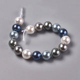 10 Strand Shell Beads 10mm Mixed for Jewelry Making
