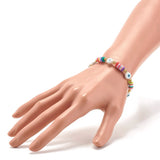 10pcs Flat Round Polymer Clay Beads for DIY Crafts