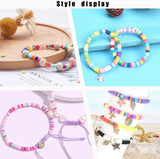 10pcs Flat Round Polymer Clay Beads for DIY Crafts