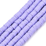 10pcs Flat Round Polymer Clay Beads for DIY Crafts