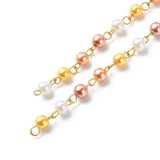 10 Strand Glass Pearl Beaded Chains Mixed for DIY Jewelry Making