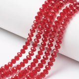 10 Strand Mix Faceted Glass Beads 4mm 6mm 8mm Jewelry Making DIY