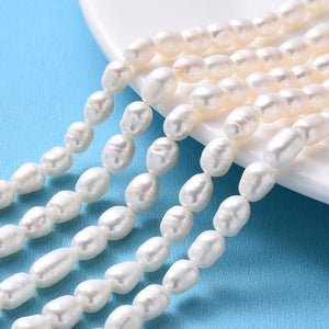 10 Strand Natural Pearl Beads 6.5~7.5mm