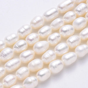 10 Strand Natural Pearl Beads 6.5~7.5mm