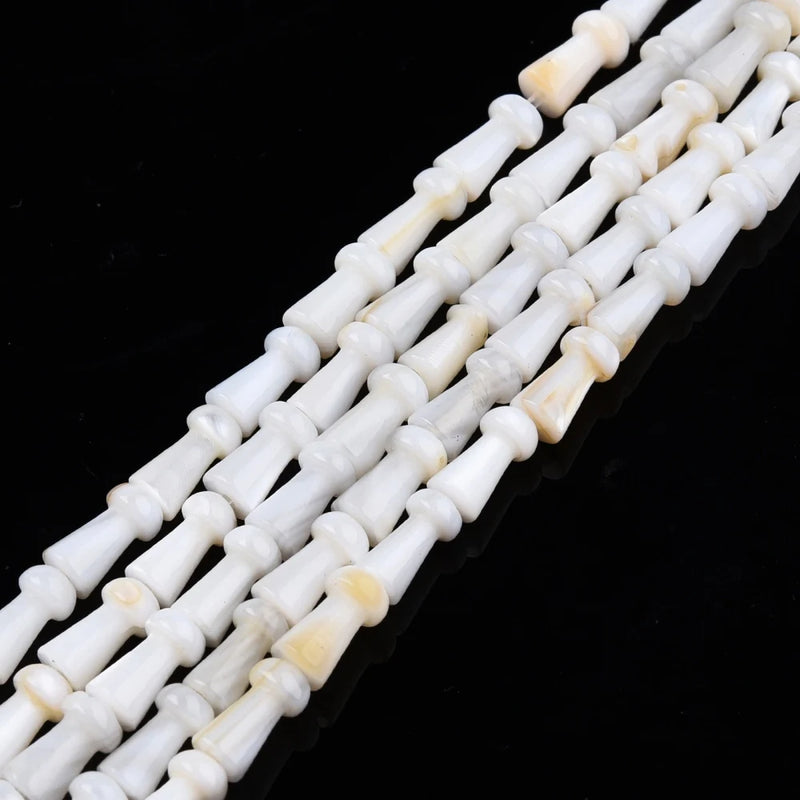 Natural Freshwater Shell Mushroom Beads 10 Strands for Jewelry Making