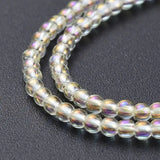 10 Strands 2.5mm Small Electroplate Glass Beads for Jewelry Making