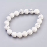 Howlite Beads Strands 4-10mm Round for Jewelry Making DIY Craft