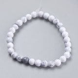 Howlite Beads Strands 4-10mm Round for Jewelry Making DIY Craft