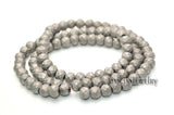 10pcs 4x6mm Gray Glass Beads Faceted & Matt DIY Jewelry Making Spacer