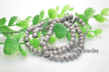 10pcs 4x6mm Gray Glass Beads Faceted & Matt DIY Jewelry Making Spacer