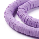 10 Colorful Polymer Clay Beads 6mm Round Flat Disc Heishi for DIY Jewelry Making
