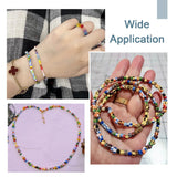 10 Colorful Lampwork Beads Glass Seed Bead Bracelet DIY Jewelry Making