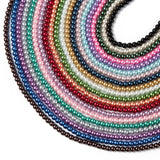 10 Eco-Friendly Dyed Glass Pearl Round Bead Strands 8mm