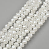 10 Electroplate Glass Beads Rondelle Bead DIY Craft Jewelry Making