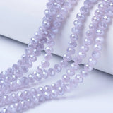 10 Electroplate Glass Beads Rondelle Bead DIY Craft Jewelry Making