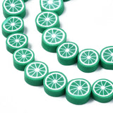 10 Strands Yellow Lemon Slice Polymer Clay Beads Spacer Beads DIY Jewelry Making