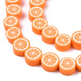 10 Strands Yellow Lemon Slice Polymer Clay Beads Spacer Beads DIY Jewelry Making