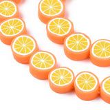 10 Strands Yellow Lemon Slice Polymer Clay Beads Spacer Beads DIY Jewelry Making