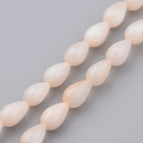 10 Strands Shell Dyed Bead Teardrop Shape Multiple Colors 7x5mm