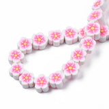 10 Strands Plum Blossom Polymer Clay Spacer Loose Beads DIY Jewelry Making