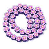 10 Strands Plum Blossom Polymer Clay Spacer Loose Beads DIY Jewelry Making