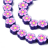 10 Strands Plum Blossom Polymer Clay Spacer Loose Beads DIY Jewelry Making