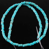 10 Strands Turquoise Stone 2x4mm Rondelle Spacer Beads