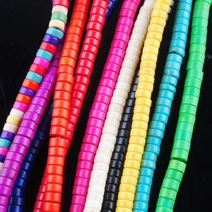 10 Strands Turquoise Stone 2x4mm Rondelle Spacer Beads