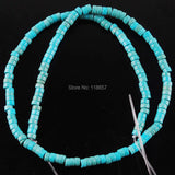 10 Strands Turquoise Stone Rondelle Spacer Beads