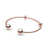 925 Sterling Silver Bow Sparkling Crystal Bracelet for Women