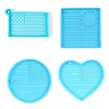 American US Flag Keychain Pendant Resin Molds Kit
