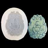 Guanyin Buddha Amulet Mold Taiji Pendant Charms Resin Casting