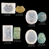 10 Guanyin Buddha Amulet Yin Yang Taiji Charms Resin Casting Molds