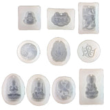Guanyin Buddha Amulet Mold Taiji Pendant Charms Resin Casting
