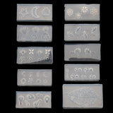 Goldfish Leaf Snowflake Rabbit Pendant Resin Mold Moon Star Sun Fillings