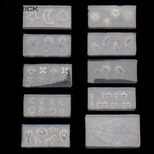 10 Styles Goldfish Leaf Rabbit Resin Mold