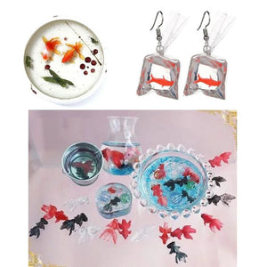 Goldfish Leaf Snowflake Rabbit Pendant Resin Mold Moon Star Sun Fillings
