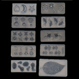 Goldfish Leaf Snowflake Rabbit Pendant Resin Mold Moon Star Sun Fillings