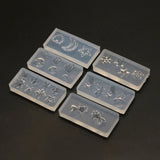 Goldfish Leaf Snowflake Rabbit Pendant Resin Mold Moon Star Sun Fillings