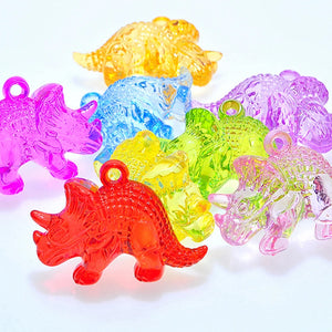 10 Acrylic Cartoon Animal Pendants Charms for Kids Craft