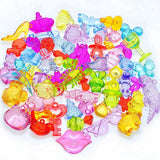 10 Acrylic Cartoon Animal Pendants Charms for Kids Craft
