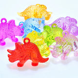 10 Acrylic Cartoon Animal Pendants Charms for Kids Craft